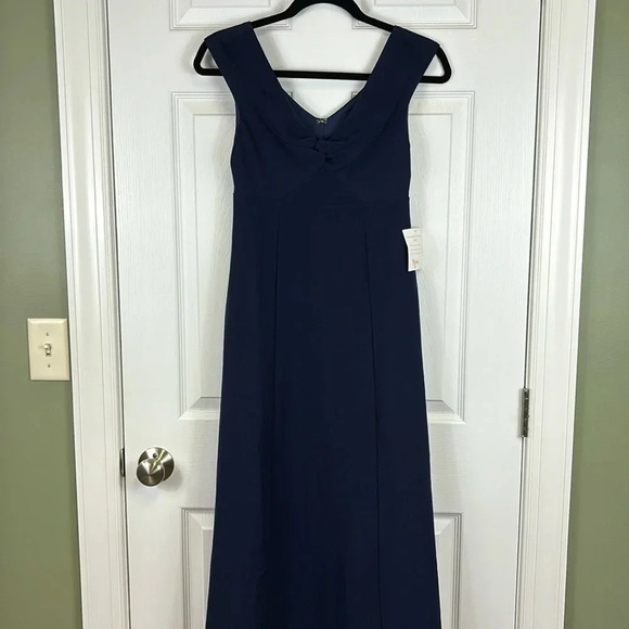 NWT Show Me Your Mumu navy Zurich knot gown sz xs - Picture 4 of 12